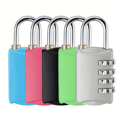 Mini Padlock 4 Digit Combo Lock for Suitcases & Luggage