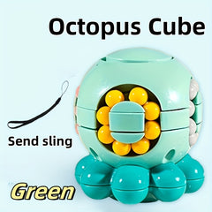Octopus Egg Fidget & Spinner Toy Rotating Bean Cube Puzzle