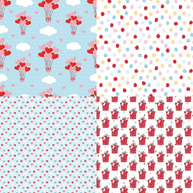 DIY Photo Album Scrapbook Material Paper Love Theme Background Paper 6 Inch