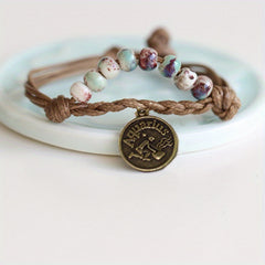 12 Constellation Retro Bracelet for Men