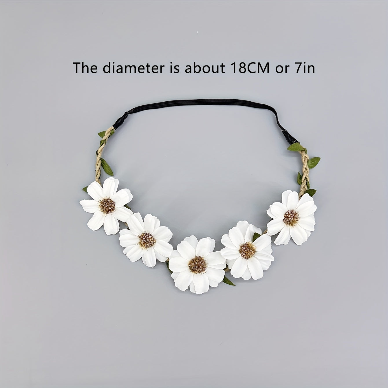Boho Flower Wreath Hair Band Sweet Garland for Women Girls