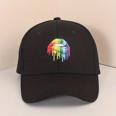 Colorful Lip Baseball Cap for Sun Protection