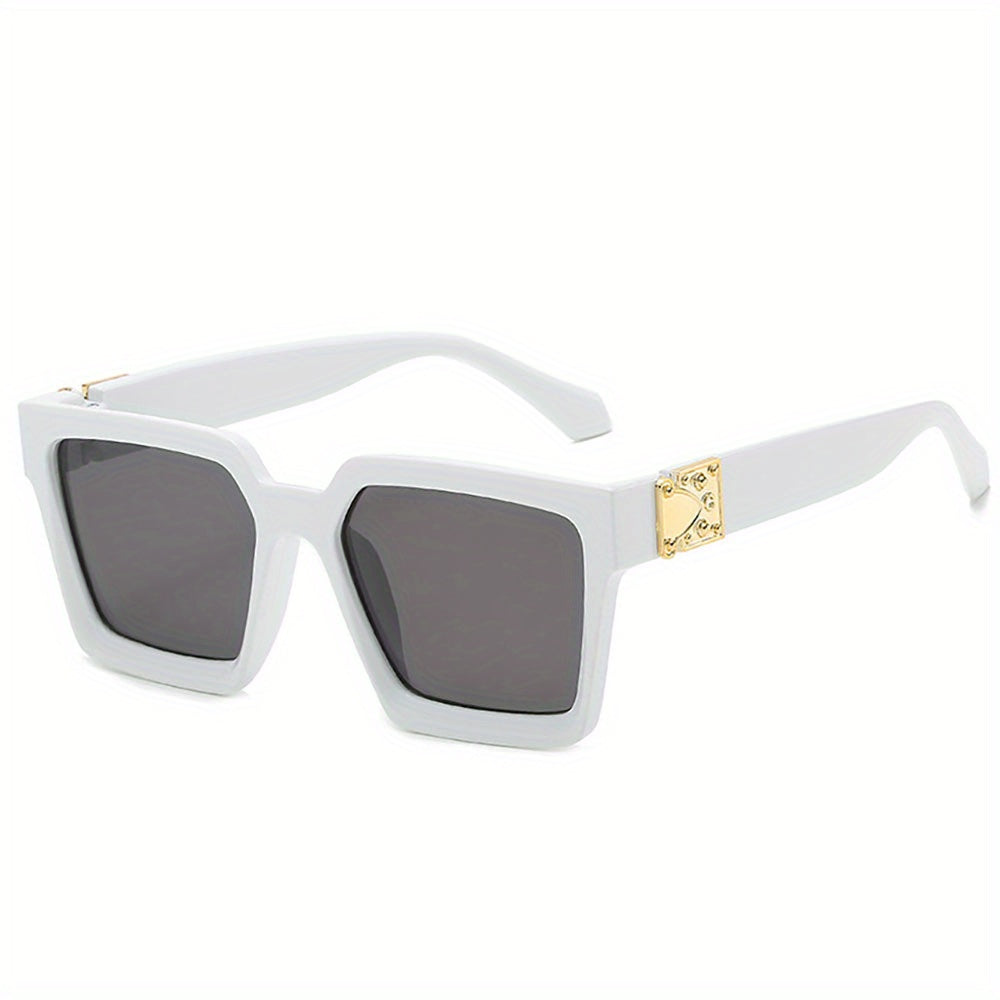 Large Square Sunglasses Mirror Lens UV400