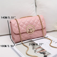 Argyle Chain Crossbody Messenger Bag for Women