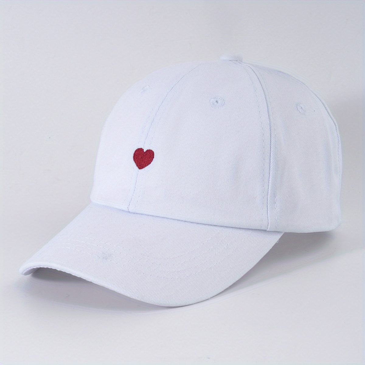 Heart Embroidery Couple Baseball Cap Lightweight Sun Hat