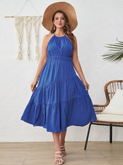  Halter Neck Maxi Cami Dress