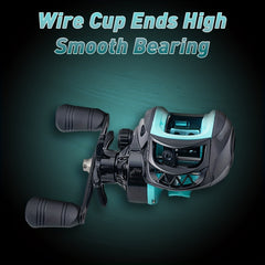 18+1 Ball Bearing 7.2:1 Green Baitcasting Reel Left/Right Hand Fishing Reel