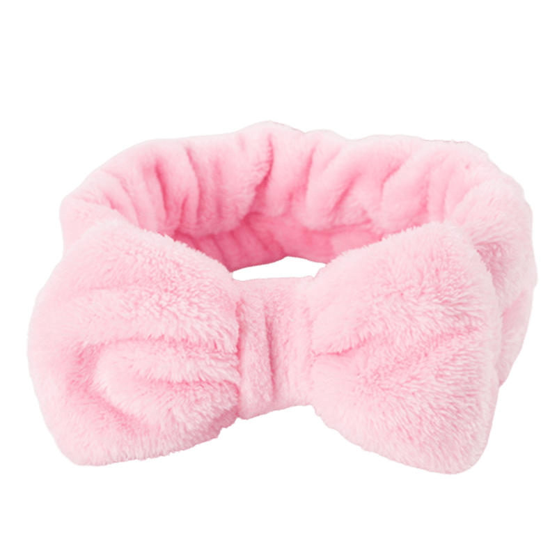 Soft Coral Fleece Spa Headband for Women Girls Skincare Shower