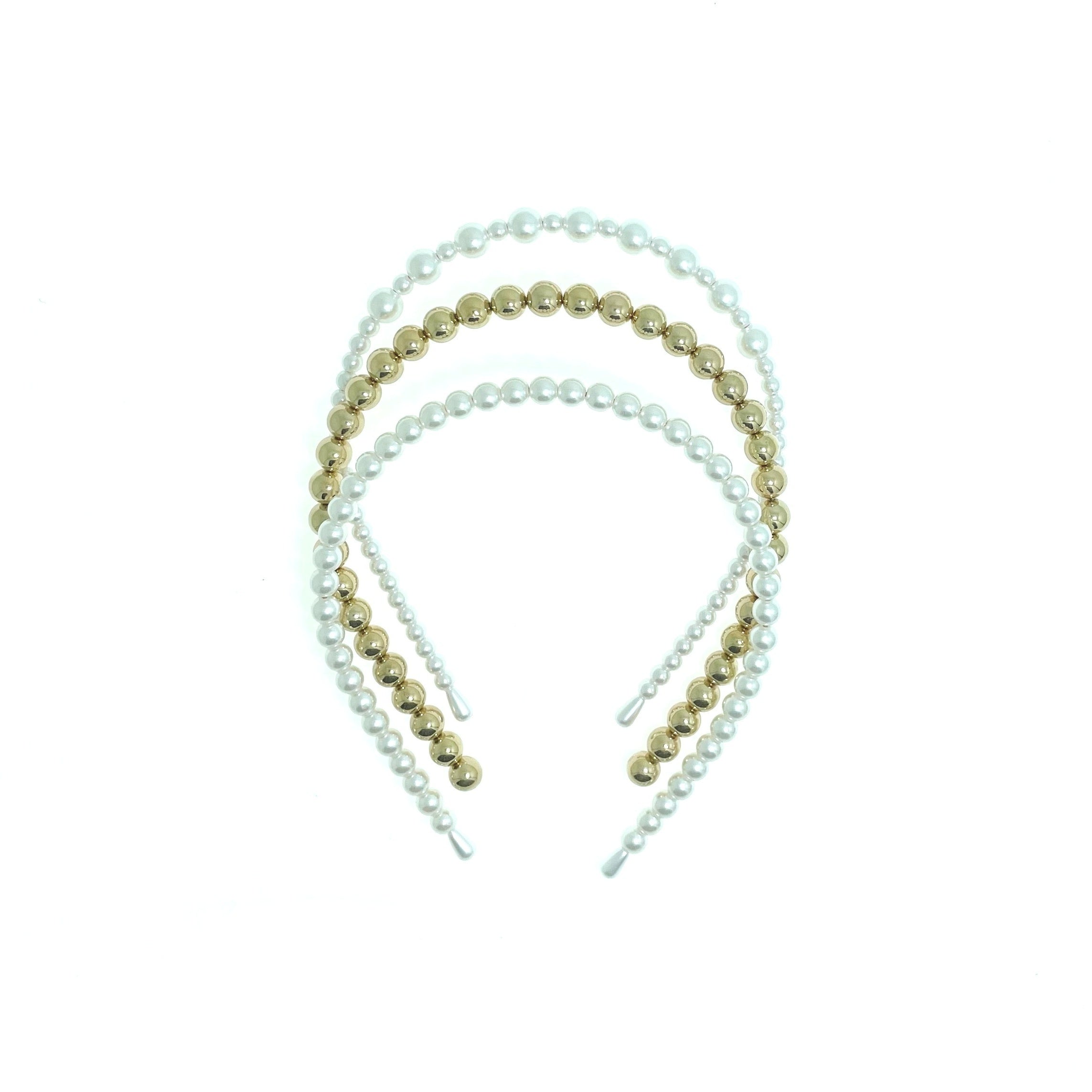 Faux Pearl Hairbands Bridal Hair Hoop Wedding Hair Accessories