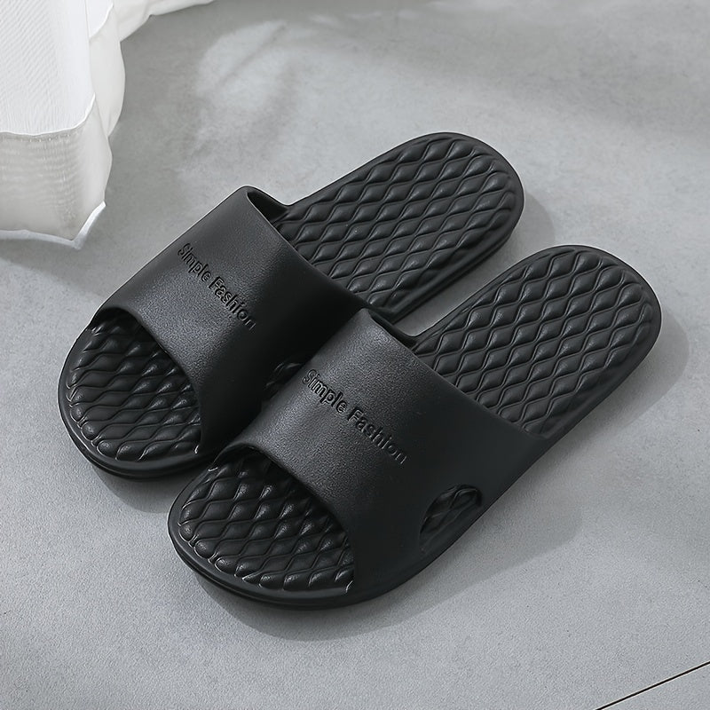 Men's Lightweight Non Slip Slides Open Toe Slippers