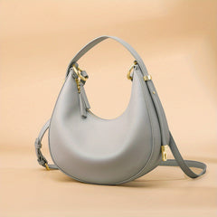 Solid Hobo Bag Women's Leather Handbag Crossbody Purse