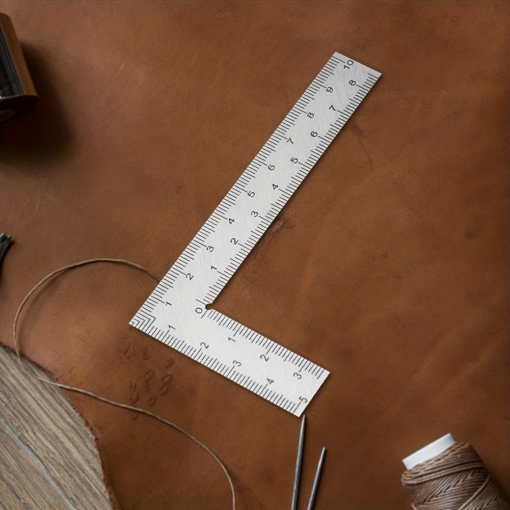 1pc Mini L shaped Square Portable Ruler Industrial Measuring Tool