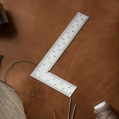 1pc Mini L shaped Square Portable Ruler Industrial Measuring Tool