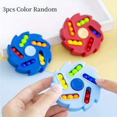 3pcs Magic Bean Gyroscope Fingertip Toy Spinning Ball Puzzle Decompression