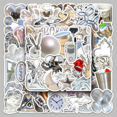 50pcs Nordic Style Graffiti Stickers for Laptop Helmets Water Bottles