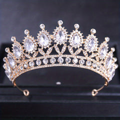 Glitter Rhinestone Crown Bridal Tiara Hair Accessories