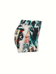  Sexy Leopard Print Distressed High Rise Skinny Shorts