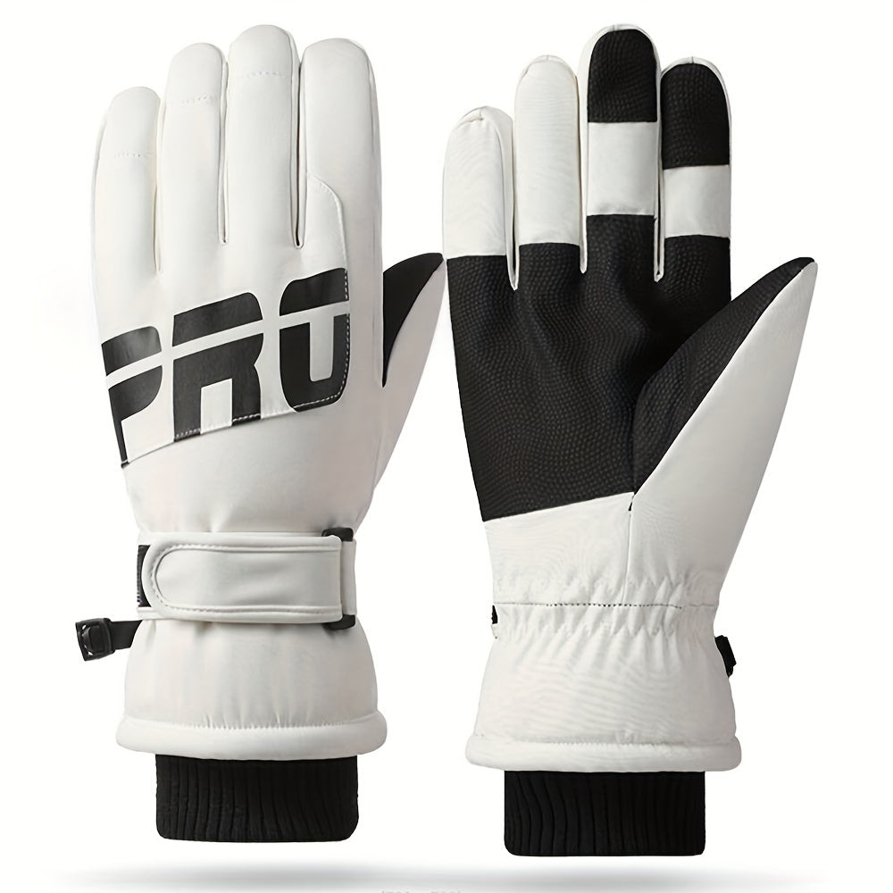 Men Ski Gloves Winter Windproof Waterproof Touch Screen Non slip Gloves
