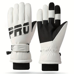 Men Ski Gloves Winter Windproof Waterproof Touch Screen Non slip Gloves