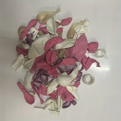 104pcs Party Pink Balloons Metallic Pink Confetti Balloons