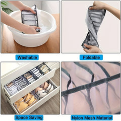 Underwear Drawer Organizer Storage Box Divider Socks Bra