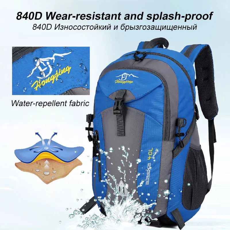 40L Men Backpack Travel Pack Outdoor Mountaineering Hiking Camping Backpack