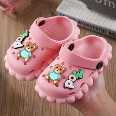 Kids Cartoon Clog Slippers with Charms Lightweight Non Slip & Breathable