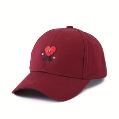 Hottest Heart Graphic Print Baseball Cap