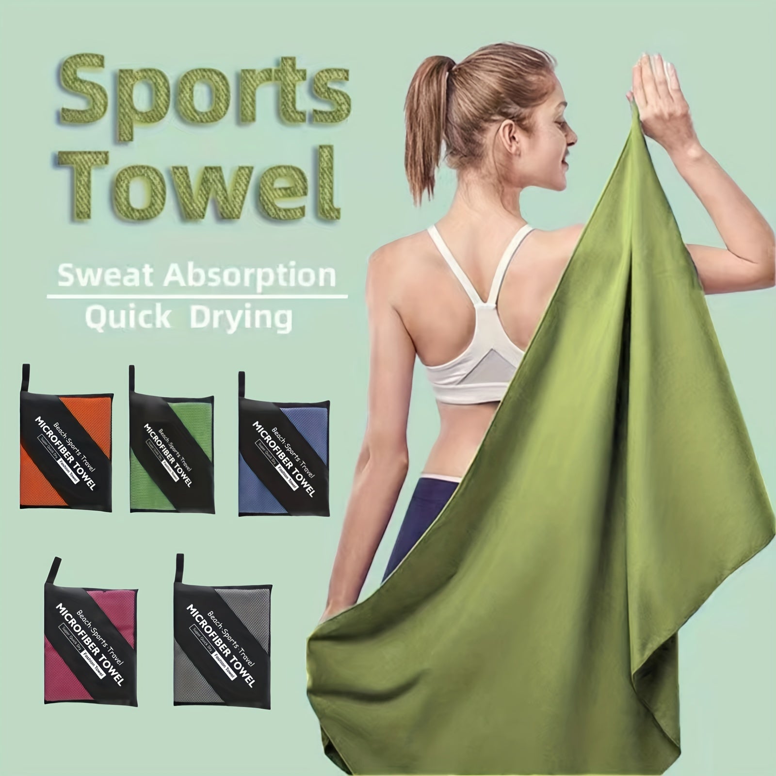 Quick Drying Sports Towel for Camping & Fitness