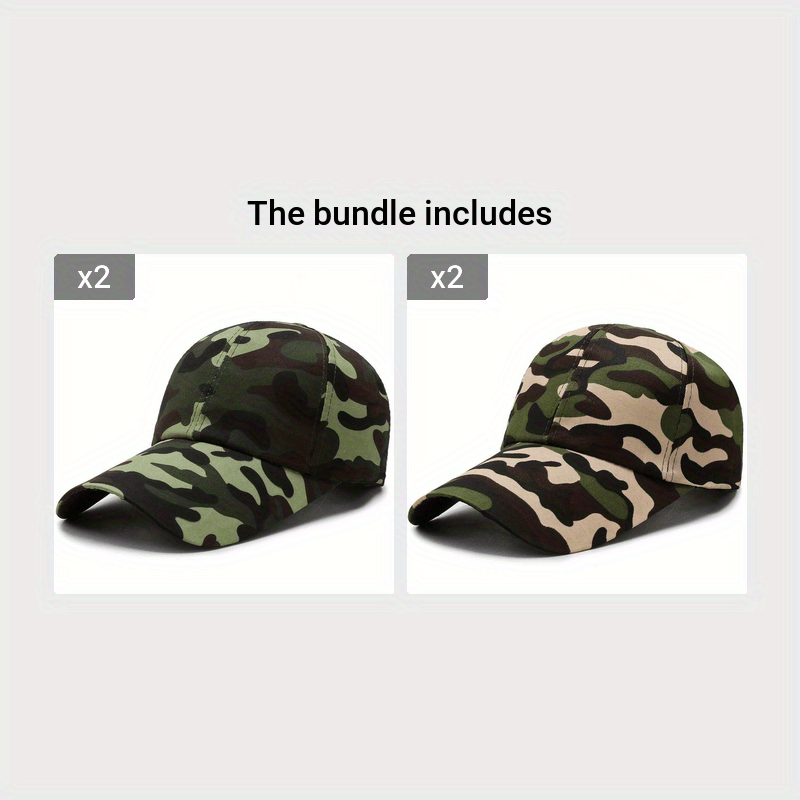 Camouflage Baseball Cap for Fishing and Outdoor Activities