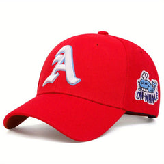 Gothic A Embroidery Baseball Cap Cartoon Dolphin Casual Sports Hat