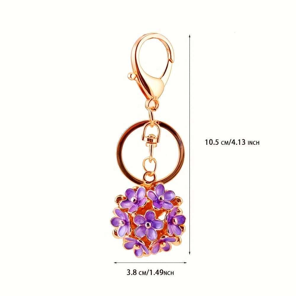 Lucky Clover 5 Leaf Keychain Stylish Bag & Car Accessory