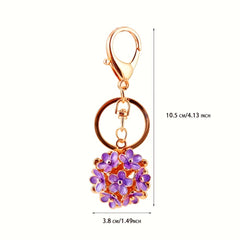Lucky Clover 5 Leaf Keychain Stylish Bag & Car Accessory