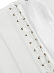 Puff Sleeve Corset Bustier Lace Up Slimmer Body Shaper