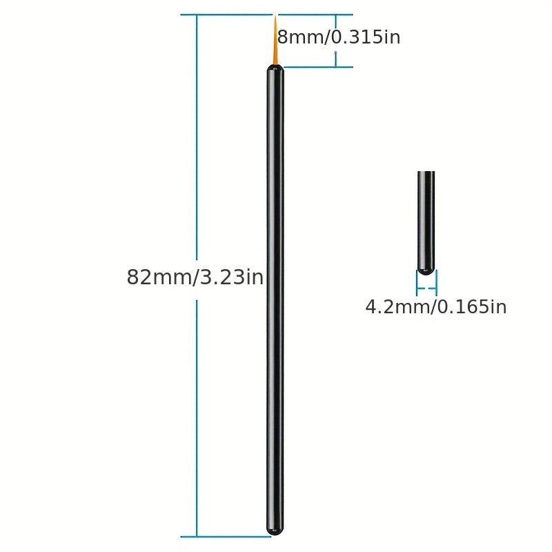 50Pcs Disposable Eyeliner Makeup Brushes Fine Nylon Hair Beauty Make Up Brush