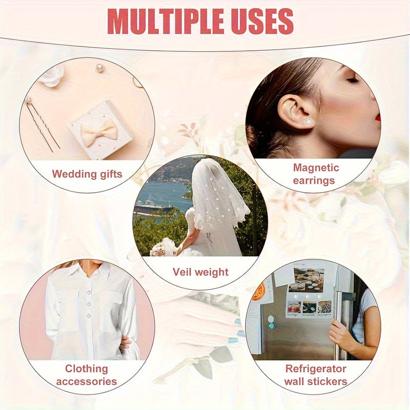 Double Sided Magnetic Faux Silky Wedding Accessories for Bridal Showers