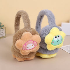 Plush Ear Warmer Headband Bunny Bee Star Heart Ears Soft Pastel Pink Beige