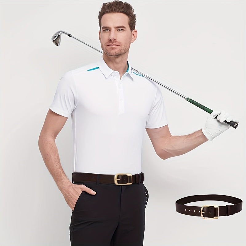 Men's PU Belt Retro Pin Buckle Business Belt