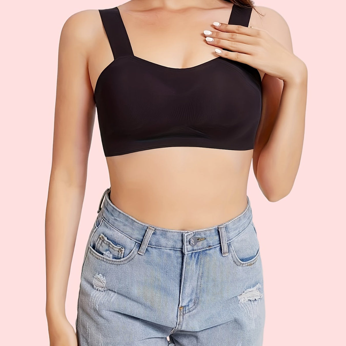 Wireless Push Up Bra  Comfy & Breathable Women's Lingerie