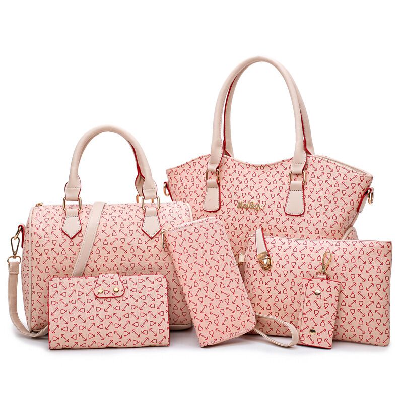 Faux Leather Tote Bag Set for Work & Dating