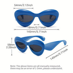 Y2K Inflated Lip Sunglasses Men Women Hiphop Funny Glasses UV400