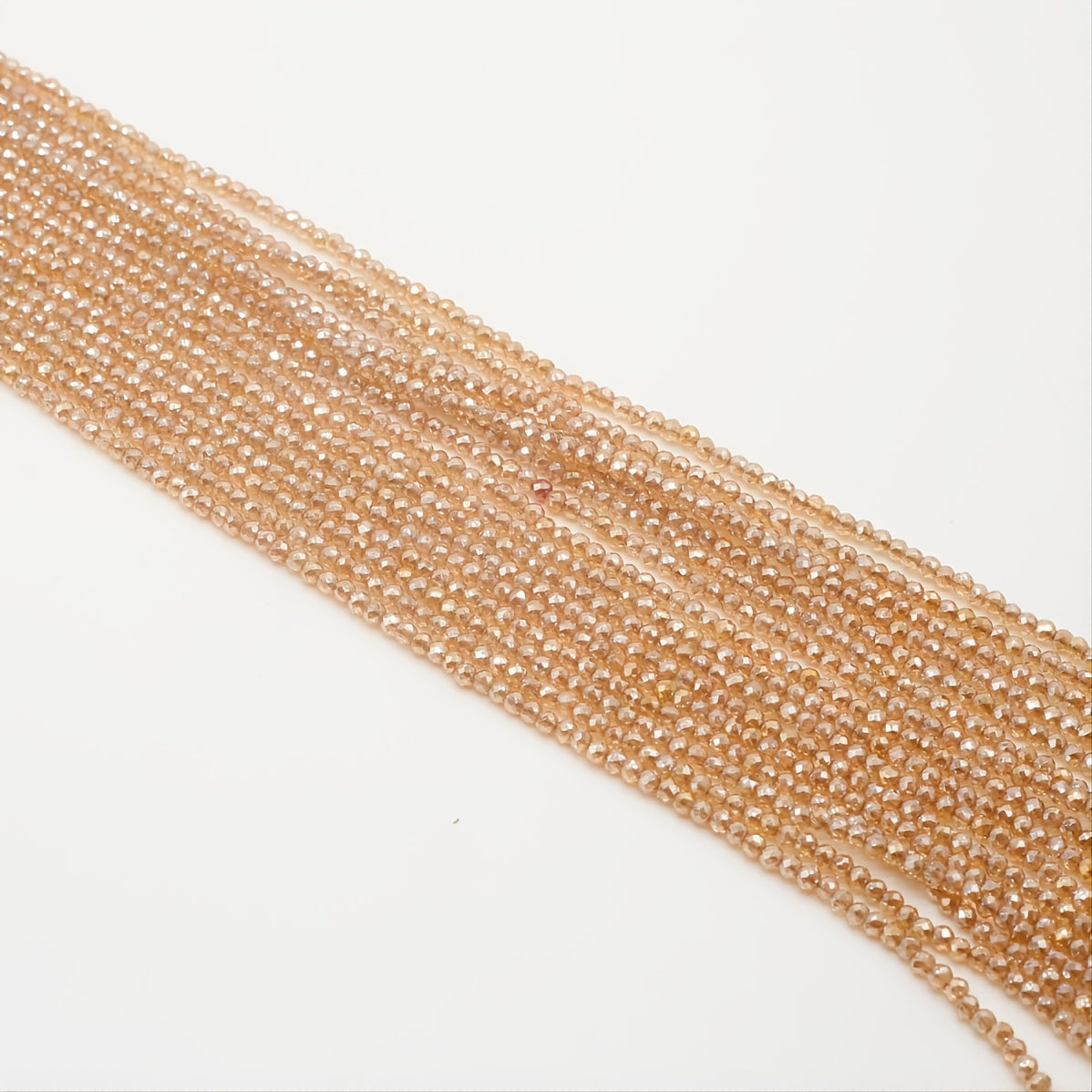Orange Spinel Faceted Small Beads Beading Length 15''