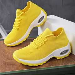 Women's Breathable Socks Sneakers Air Cushion Running Shoes
