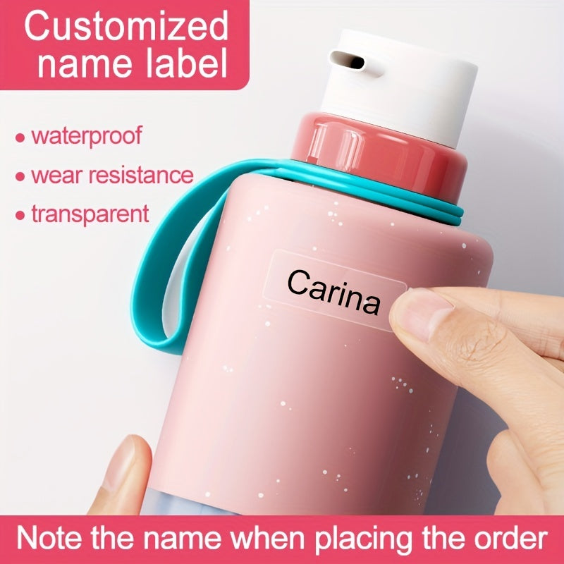 Customized Transparent Name Sticker 3x1 Waterproof Labels Kids Stat