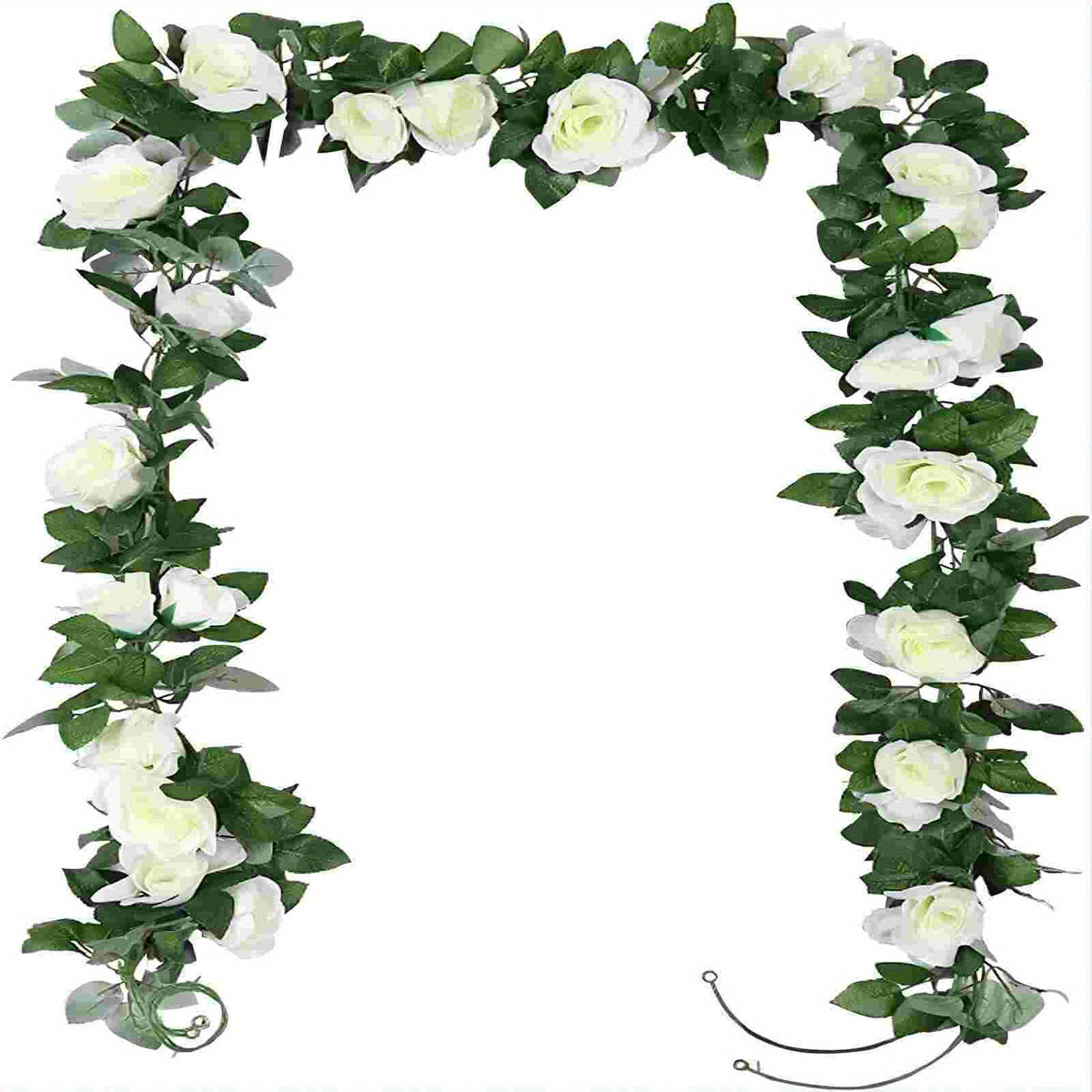 Artificial Roses Flower Garland Home Garden Office Wedding Decor