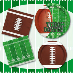Football Party Supplies - Touchdown Plates & Napkins Set