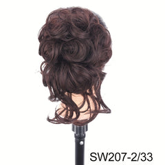 Synthetic Curly Hairpiece Hair Claw Wig Bun Hair Claw Chignon Shark Cla