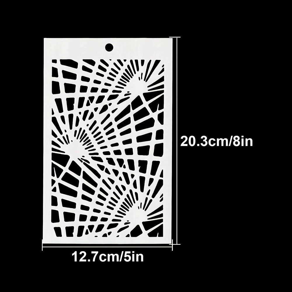 Lighting Effect Background Stencils Graffiti DIY Art Stencils 20cmX12cm