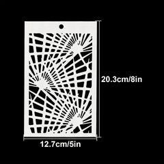 Lighting Effect Background Stencils Graffiti DIY Art Stencils 20cmX12cm