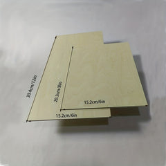 12pcs 6x8 6x12 Inch Thin Craft Plywood Sheets 2mm Unfinished Wood Boards